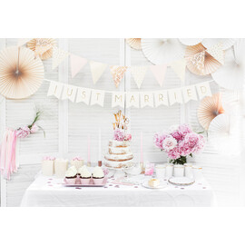 Γιρλάντα Just Married (λευκό)