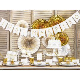 Γιρλάντα Just Married (λευκό)