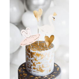 Διακοσμητικά Sticks Για Τούρτα Κύκνος (σετ 4 τεμαχίων)