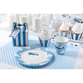 Χάρτινα Πιάτα Γλυκού Αεροπλανάκι (σετ 6 τεμαχίων)