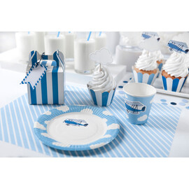 Χάρτινα Κουτάκια Για Γλυκά Ριγέ (σετ 6 τεμαχίων)