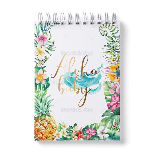 Παιδική Μπομπονιέρα Βάπτισης Μπλοκάκι Ζωγραφικής Με Θέμα Tropical