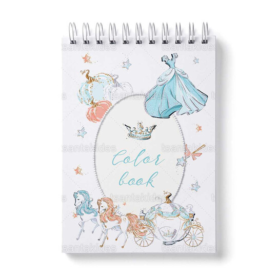 Παιδική Μπομπονιέρα Βάπτισης Μπλοκάκι Ζωγραφικής Με Θέμα Σταχτοπούτα