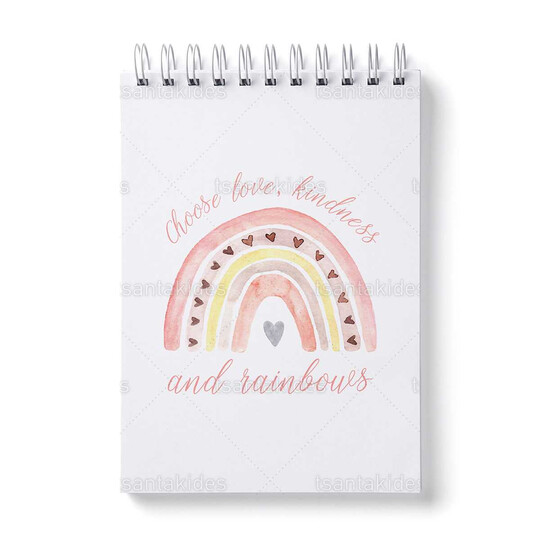 Παιδική Μπομπονιέρα Βάπτισης Μπλοκάκι Ζωγραφικής Με Θέμα Ουράνιο Τόξο