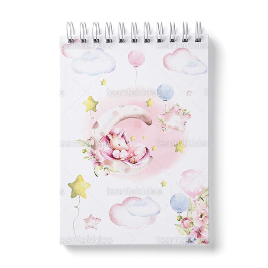 Παιδική Μπομπονιέρα Βάπτισης Μπλοκάκι Ζωγραφικής Μονόκερος