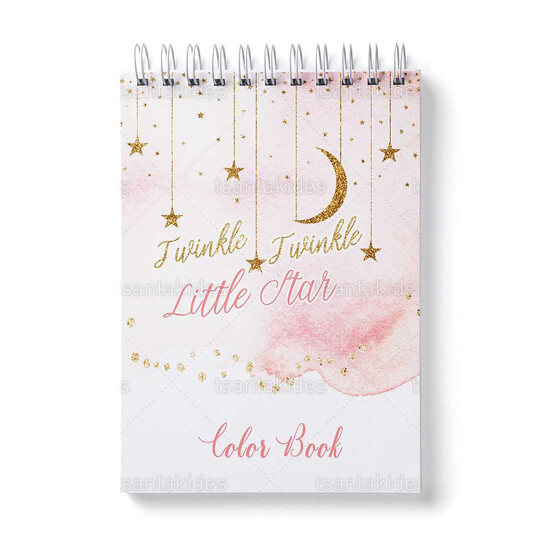 Παιδική Μπομπονιέρα Βάπτισης Μπλοκάκι Ζωγραφικής Με Θέμα Αστεράκι