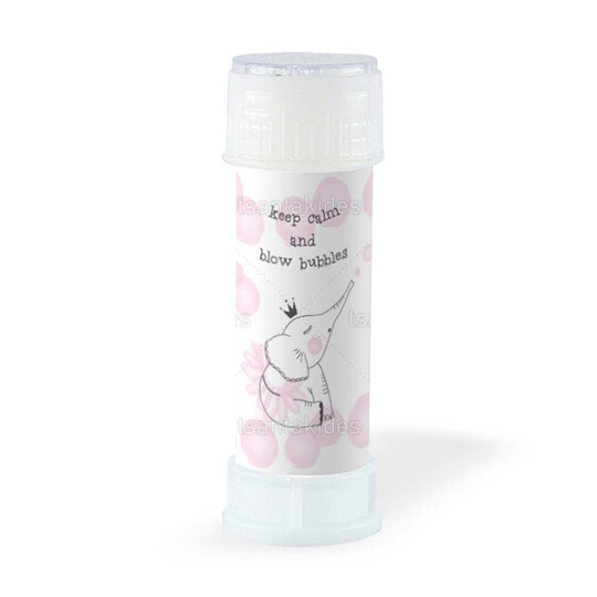 Παιδική Μπομπονιέρα Βάπτισης Σαπουνόφουσκες Κορίτσι Ελεφαντάκι