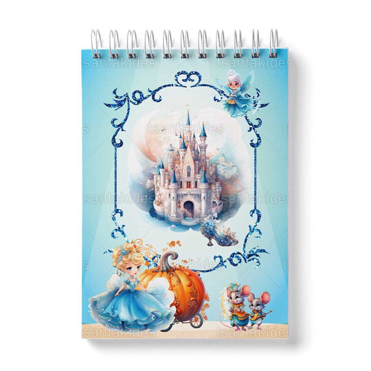 Παιδική Μπομπονιέρα Βάπτισης Μπλοκάκι Ζωγραφικής Σταχτοπούτα