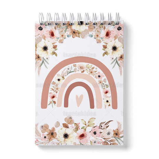 Παιδική Μπομπονιέρα Βάπτισης Μπλοκάκι Ζωγραφικής Ουράνιο Τόξο