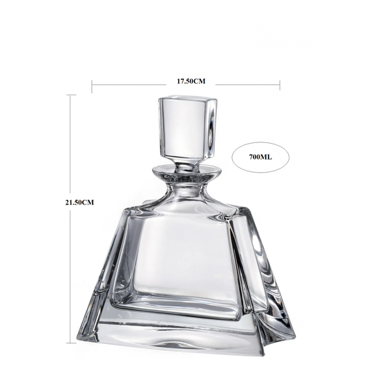 Καράφα Κρυστάλλινη Βοημίας 700ml (17.5x21.5εκ.) FLAT1