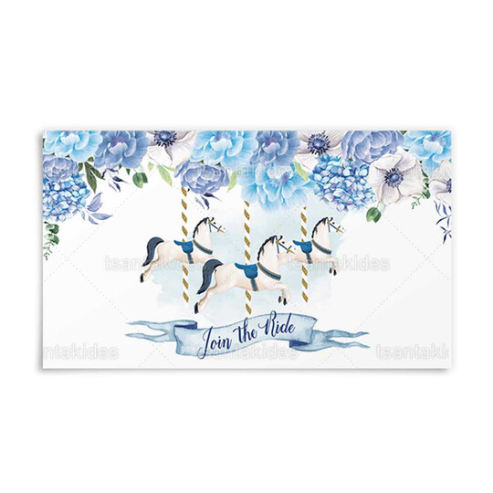 Παιδική Μπομπονιέρα Βάπτισης Σαπουνόφουσκες “Αλογάκι Carousel”