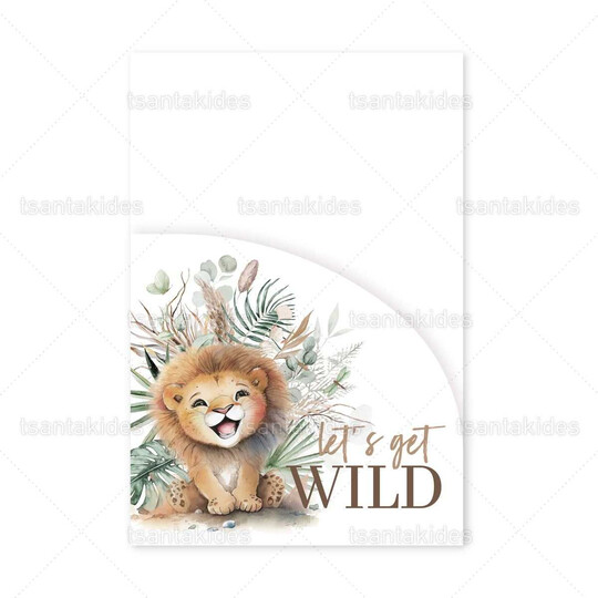 ΠΡΟΣΚΛΗΤΗΡΙΟ ΒΑΠΤΙΣΗΣ Baby Lion 1897 Νο119Κ