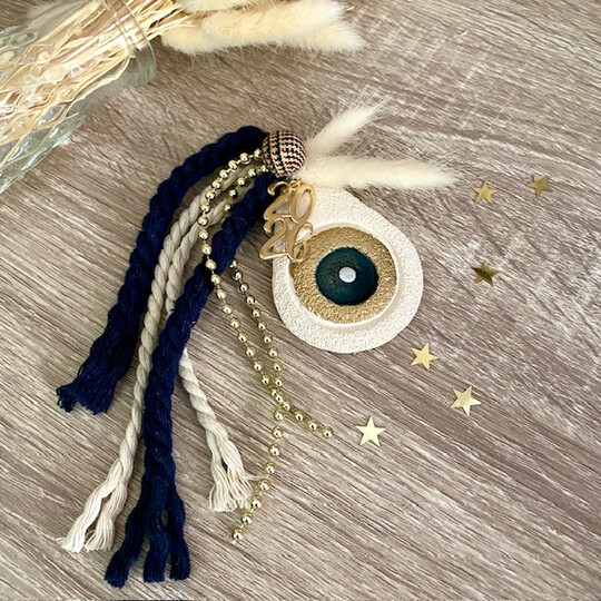 Επιτραπέζιο Γούρι 2026 Κεραμικό Σαγρέ Μάτι Επιτραπέζιο Γούρι 2026 Κεραμικό Σαγρέ Μάτι