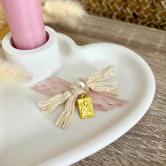 Μαρτυρικά Βάπτισης Για Κορίτσι Παραμάνα Με Παναγίτσα