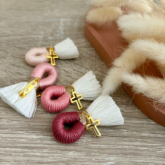 Μαρτυρικά Μακραμέ Παραμάνα Vintage Rose Αποχρώσεις