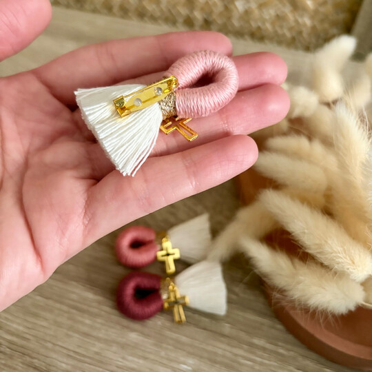 Μαρτυρικά Μακραμέ Παραμάνα Vintage Rose Αποχρώσεις