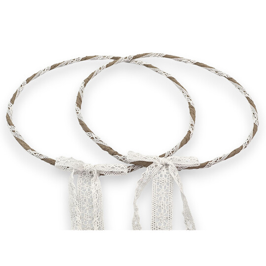 Στέφανα Γάμου Λινό Λευκή Δαντέλα