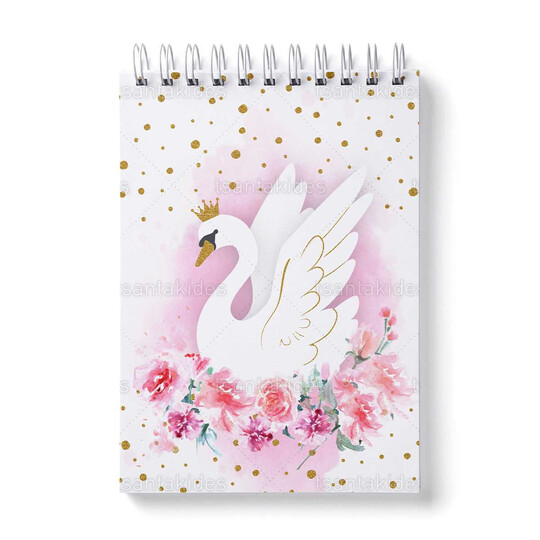 Παιδική Μπομπονιέρα Βάπτισης Μπλοκάκι Ζωγραφικής Με Θέμα Κύκνος