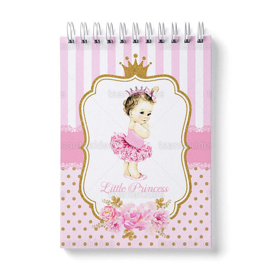 Παιδική Μπομπονιέρα Βάπτισης Μπλοκάκι Ζωγραφικής Με Θέμα Μικρή Πριγκίπισσα