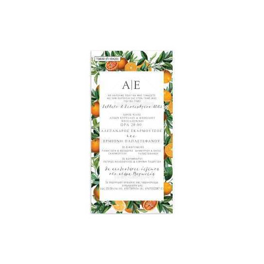 Προσκλητήριο Γάμου Παπυράκι TS630