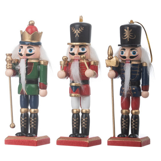 Παιδική Χριστουγεννιάτικη Μπομπονιέρα Βάπτισης Ξύλινος Καρυοθραύστης