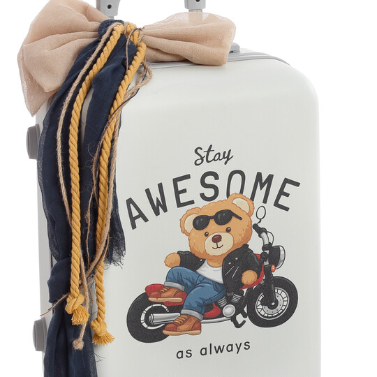 Σετ Βάπτισης Για Αγόρι Βαλίτσα "Stay Awesome Bear"