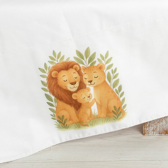 Σετ Βάπτισης Για Αγόρι Βαλίτσα "Lion Family Love" με Φωτιστικό LED