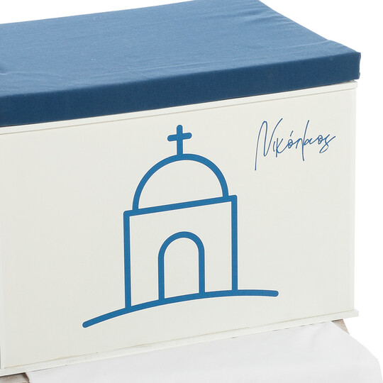 Σετ Βάπτισης Για Αγόρι Κουτί "Cycladic Blue Church"