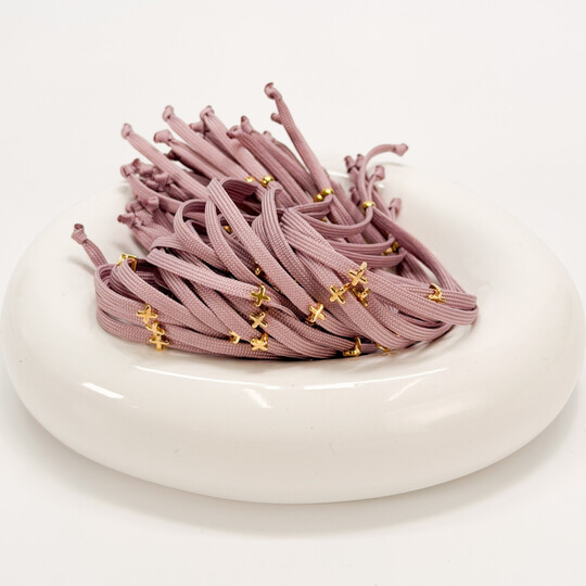 Μαρτυρικό Βραχιόλι Celfie & Co I-99 | Σάπιο Μήλο Κορδόνι με Επιχρυσωμένο Σταυρό