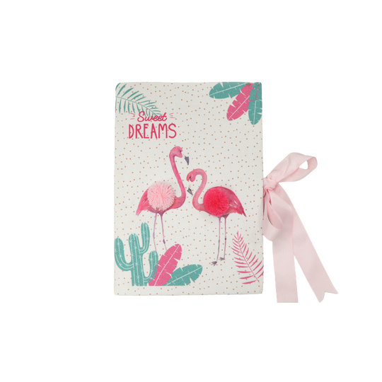 Βιβλίο Ευχών Βάπτισης Φλαμίνγκο 18cm x 25cm