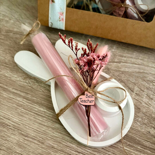 Πασχαλινό Δώρο Για Δασκάλα Κηροπήγιο Λαγουδάκι