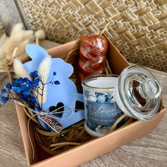 Πασχαλινό Δώρο Για Νονό Λαγουδάκι, Κερί Και Σαπουνάκι Τσουρέκι