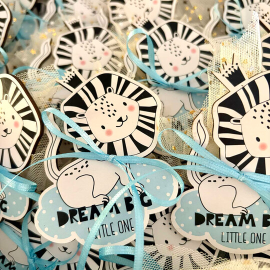 Κέρασμα Γέννας Μαγνητάκι Λιονταράκι "Dream big little one"