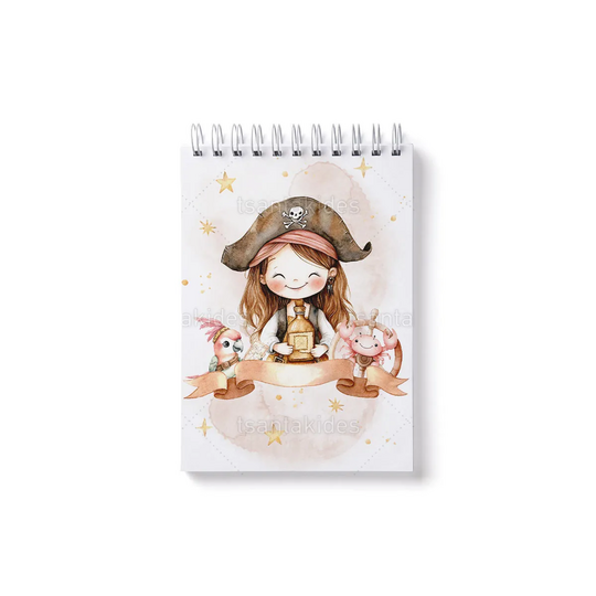Παιδική Μπομπονιέρα Μπλοκάκι Ζωγραφικής Pirate Girl