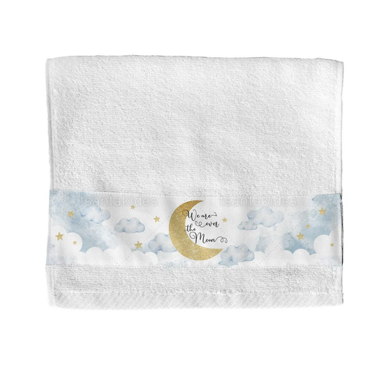 Παιδική Μπομπονιέρα Βάπτισης Πετσέτα Over The Moon TS753