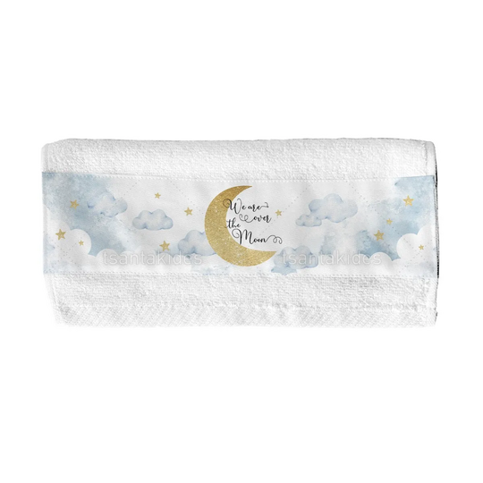 Παιδική Μπομπονιέρα Βάπτισης Πετσέτα Over The Moon TS753