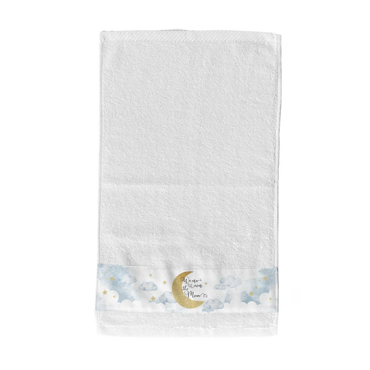 Παιδική Μπομπονιέρα Βάπτισης Πετσέτα Over The Moon TS753