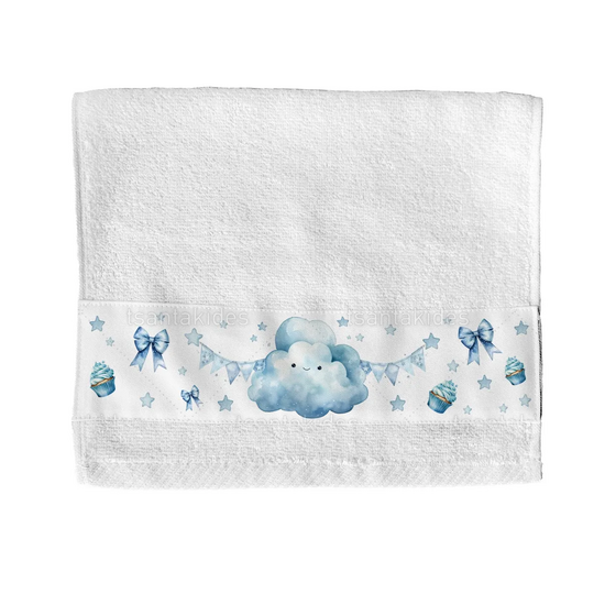 Παιδική Μπομπονιέρα Βάπτισης Πετσέτα Cloud Twins TS781
