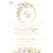 Προσκλητήριο γάμου με θέμα Flower Wreath