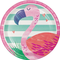 Χάρτινα Πιάτα Γλυκού Flamingo