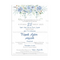 Προσκλητήριο Γάμου Και Βάπτισης Azzuro Flowers TS995