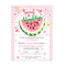 Προσκλητήριο Βάπτισης Για Κορίτσι Watermelon 1103