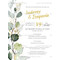 Προσκλητήριο γάμου Greenery design & χρυσαφί λεπτομέρειες