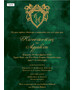 Προσκλητήριο γάμου με θέμα Emerald Green and Gold