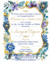 Προσκλητήριο γάμου με θέμα Peacock Wedding