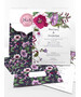 Προσκλητήριο Γάμου Floral Spring Purple Bright