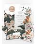 Προσκλητήριο Γάμου Floral Royal Green Bright