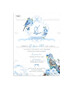 Προσκλητήριο Βάπτισης Για Αγόρι Blue Floral Parrot TS924