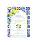 Προσκλητήριο Βάπτισης Για Αγόρι Mojolica Tiles And Lemons TS926