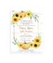 Προσκλητήριο Γάμου Και Βάπτισης Sun Flower And Pumpkin TS997